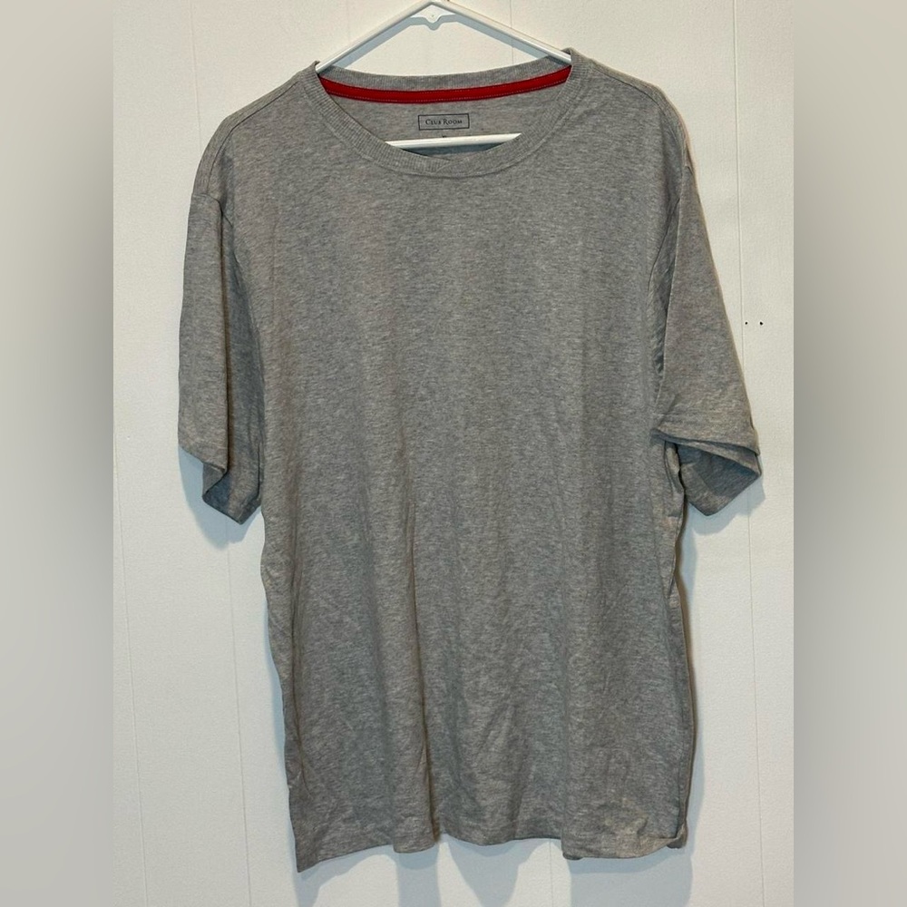 Men's Short Sleeve Gray Tee XL by Club Room